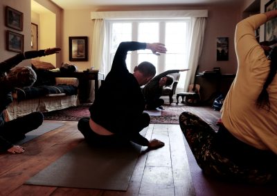 yoga on the depression recovery retreat